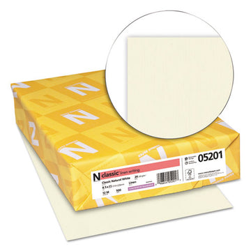Neenah Paper Classic Linen Stationery, 24 Lb, 8.5 X 11, Classic Natural White, 500-ream freeshipping - TVN Wholesale